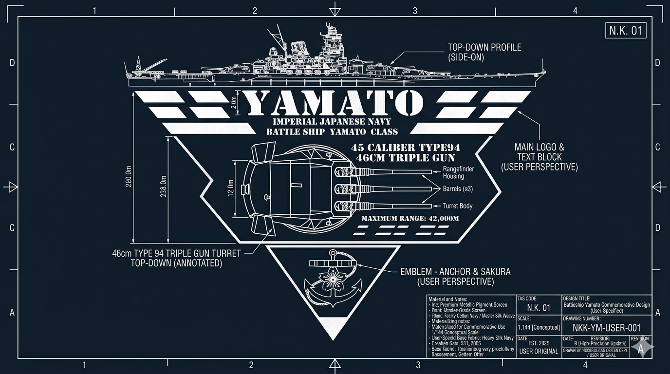 戦艦大和 設計図 N.K.01